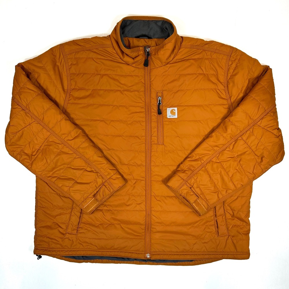 Carhartt Gilliam Insulated Quilted Puffer Jacket Burnt Orange 102208 Men 2XL